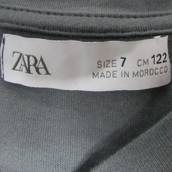 Zara -Short Sleeve Graphic Tee - Size 7 (Girl) - Picture 4 of 5